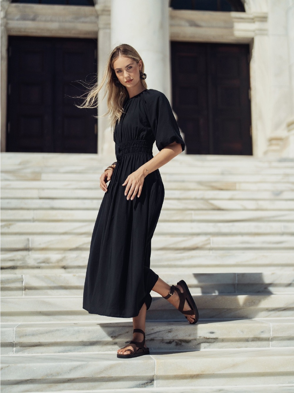 Bliss Tie Tiered Maxi